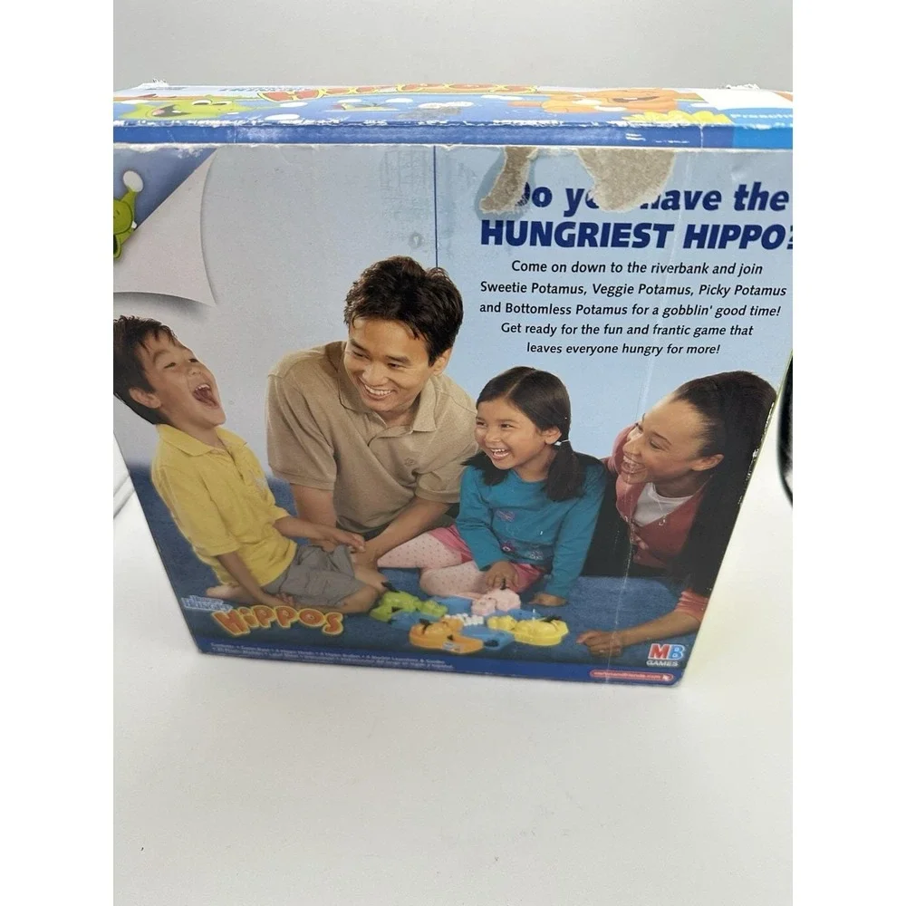 VINTAGE Hungry Hungry Hippos Game 100% COMPLETE Milton Bradley 2005